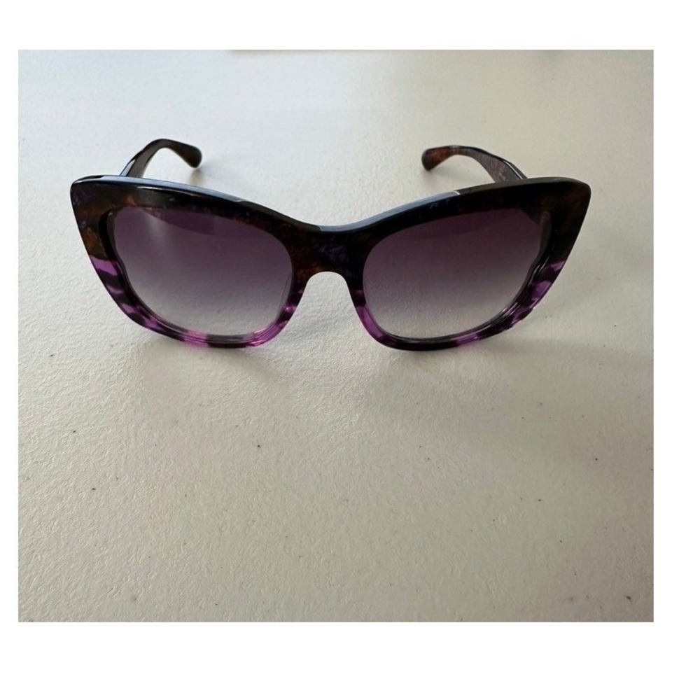 Miu Miu SMU03O Purple Tortoise Cat Eye Sunglasses Made in Italy 57-18-135